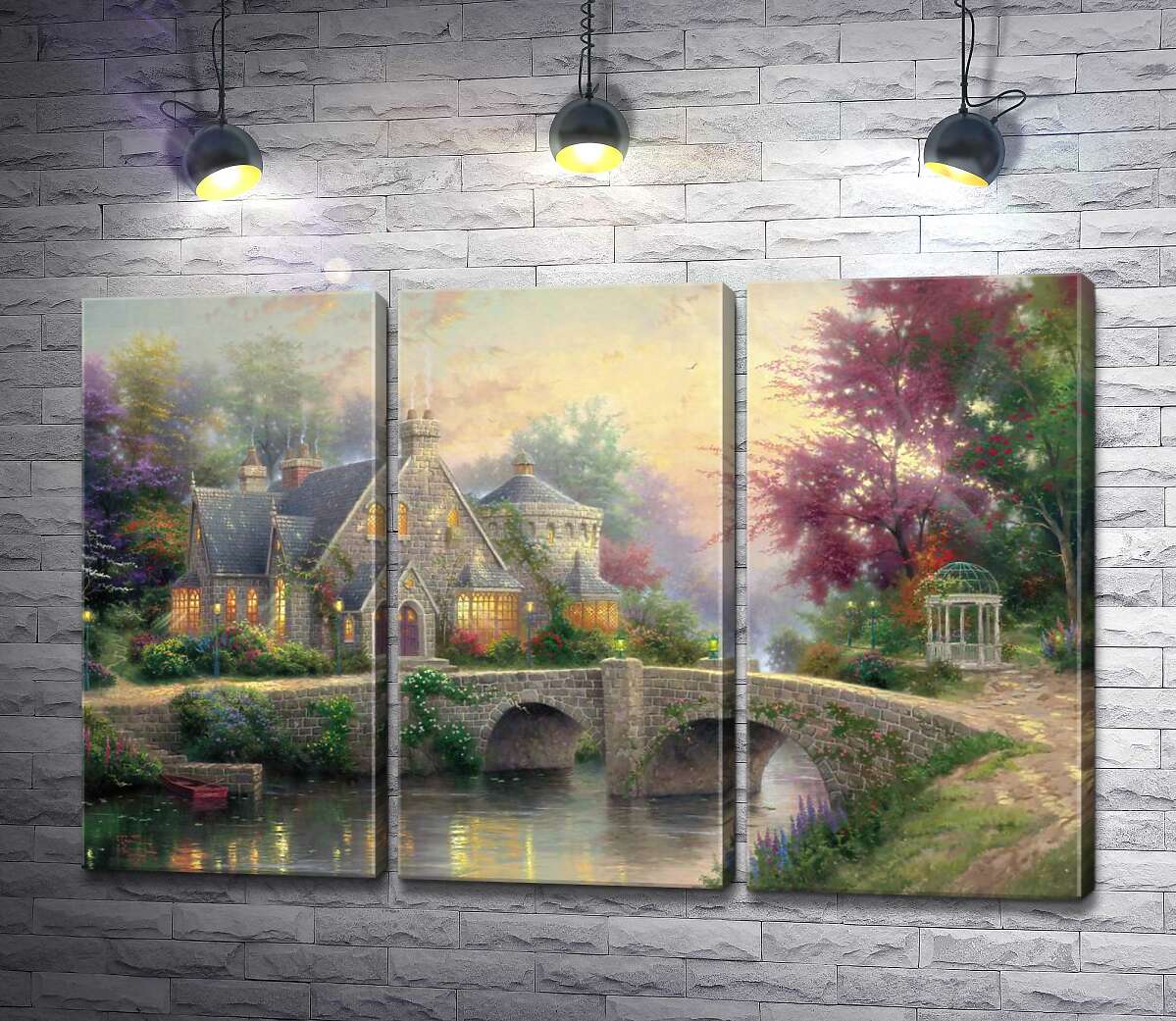 

Модульная картина ArtPoster Усадьба фонарей (Lamplight Manor) - Томас Кинкейд (Thomas Kinkade) 60x40 см Модуль №11