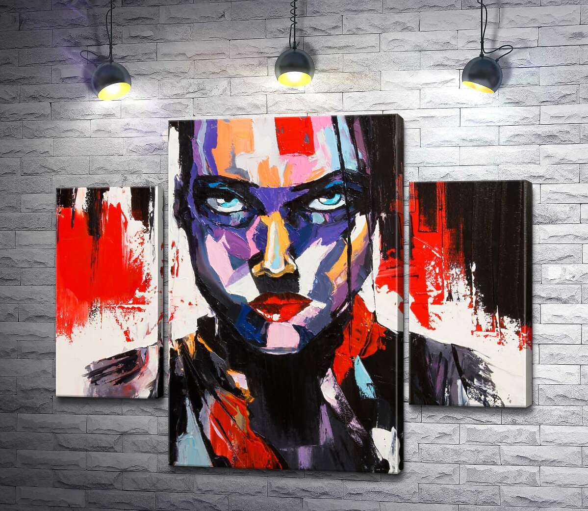 

Модульная картина ArtPoster Уверенный взгляд сильной девушки 80x68 см Модуль №7