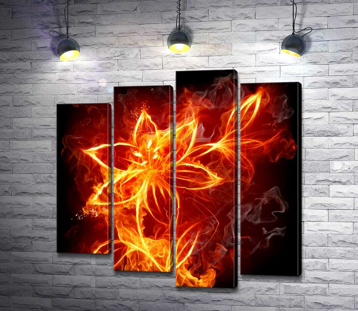 

Модульная картина ArtPoster Тонкие лепестки пламенной лилии 80x80 см Модуль №21