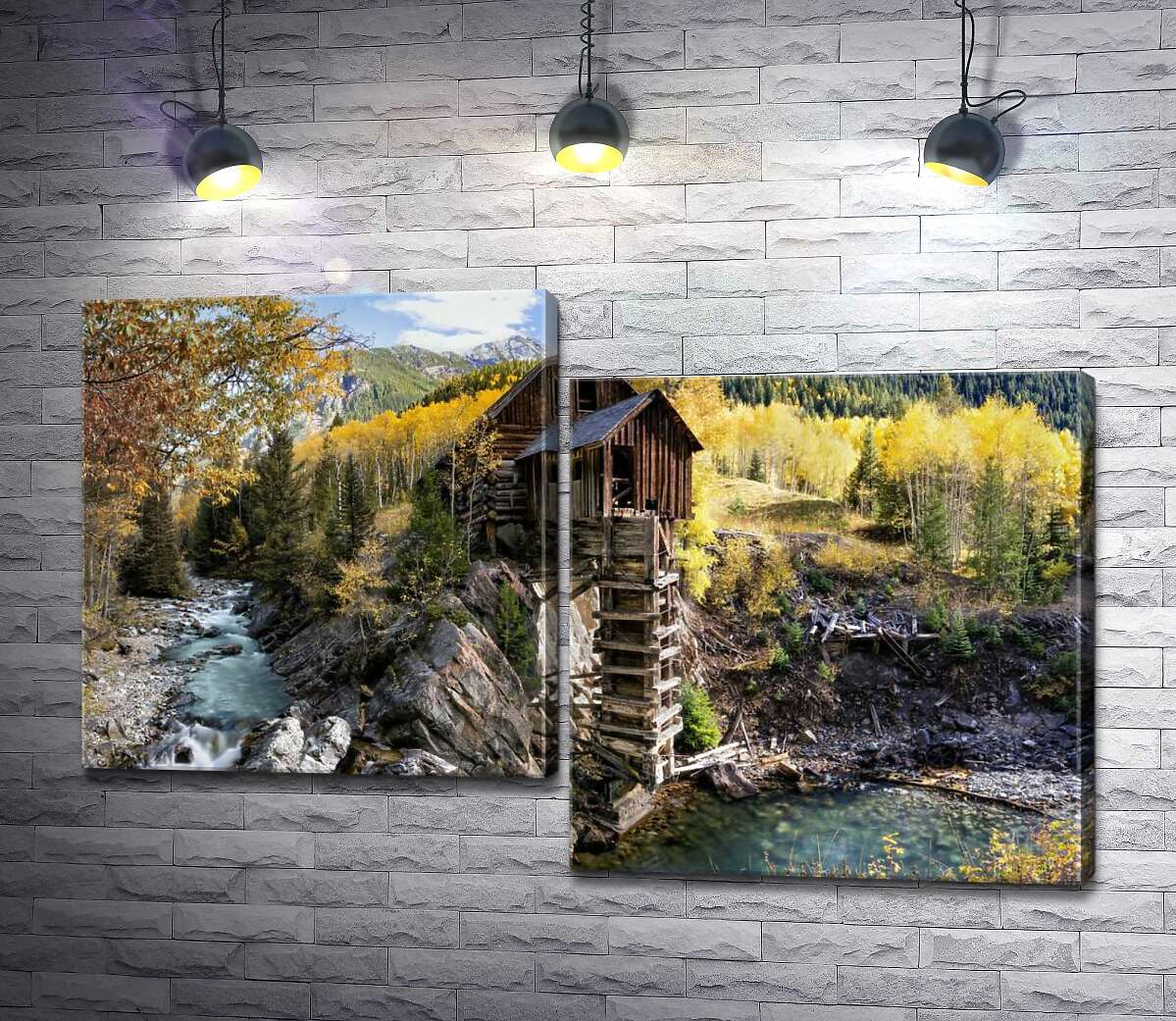 

Модульная картина ArtPoster Хрустальная мельница (Crystal Mill) среди осенних гор штата Колорадо 100x65 см Модуль №5