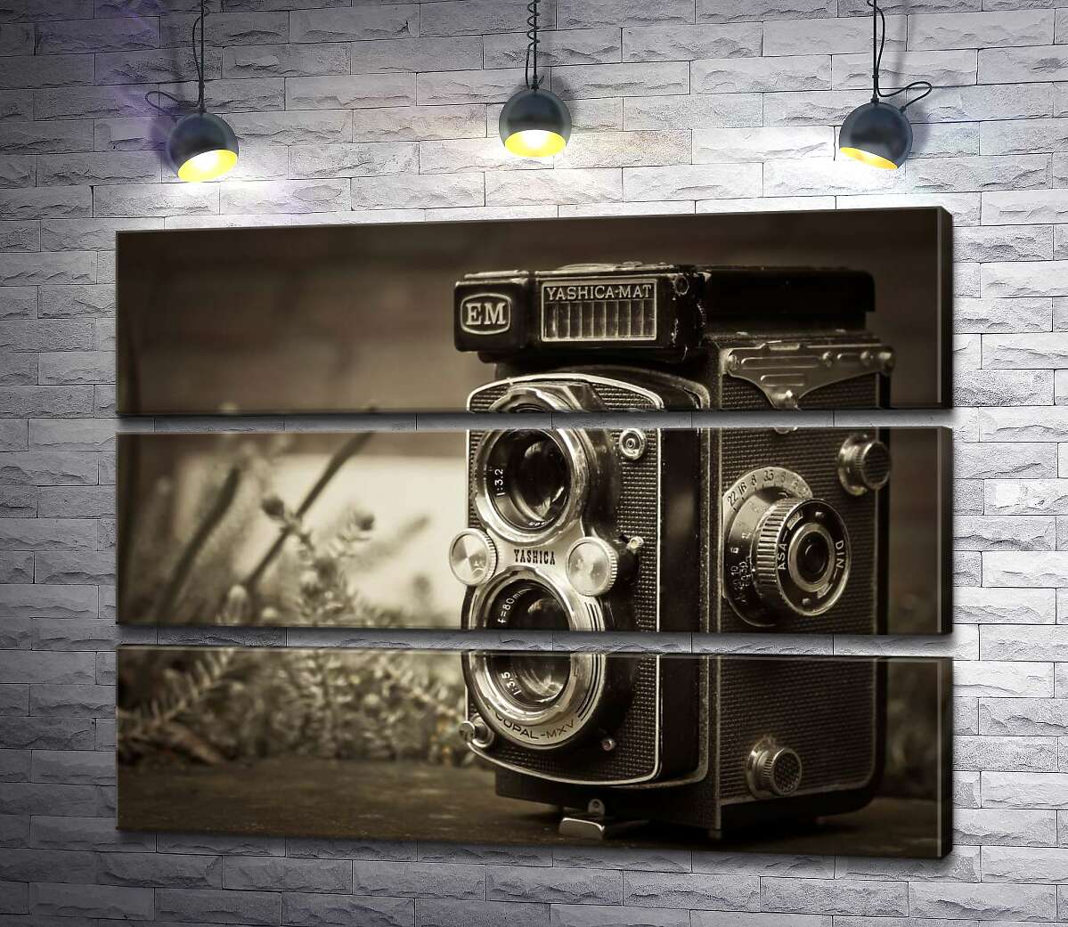 

Модульная картина ArtPoster Японское чудо 80-х в фотоаппарате Yashica-Mat 130x99 см Модуль №13