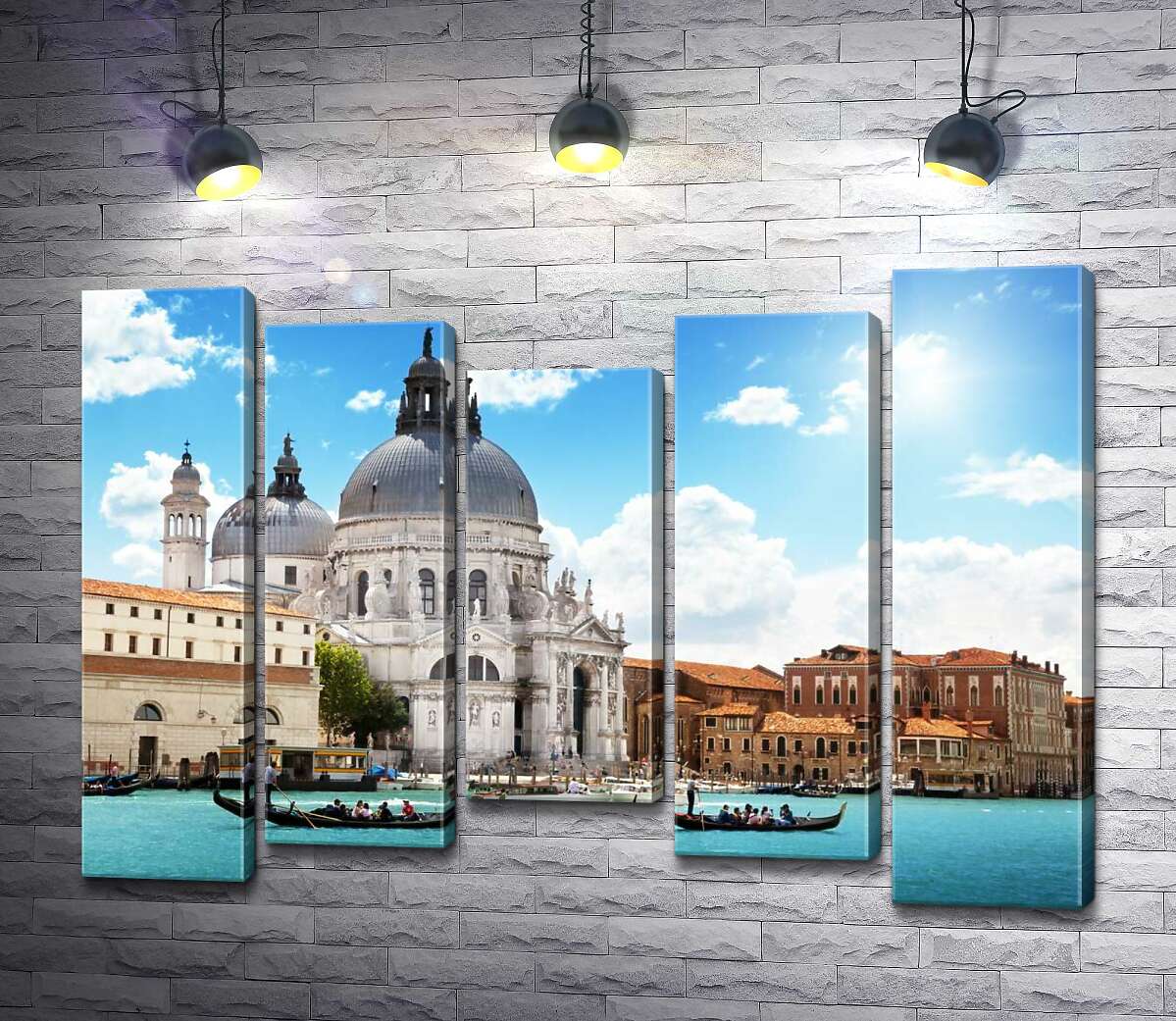 

Модульная картина ArtPoster Шедевр барокко, собор Санта-Мария-делла-Салуте (Basilica di Santa Maria della Salute), возвышается над Гранд-каналом (Canal Grande) 130x95 см Модуль №28