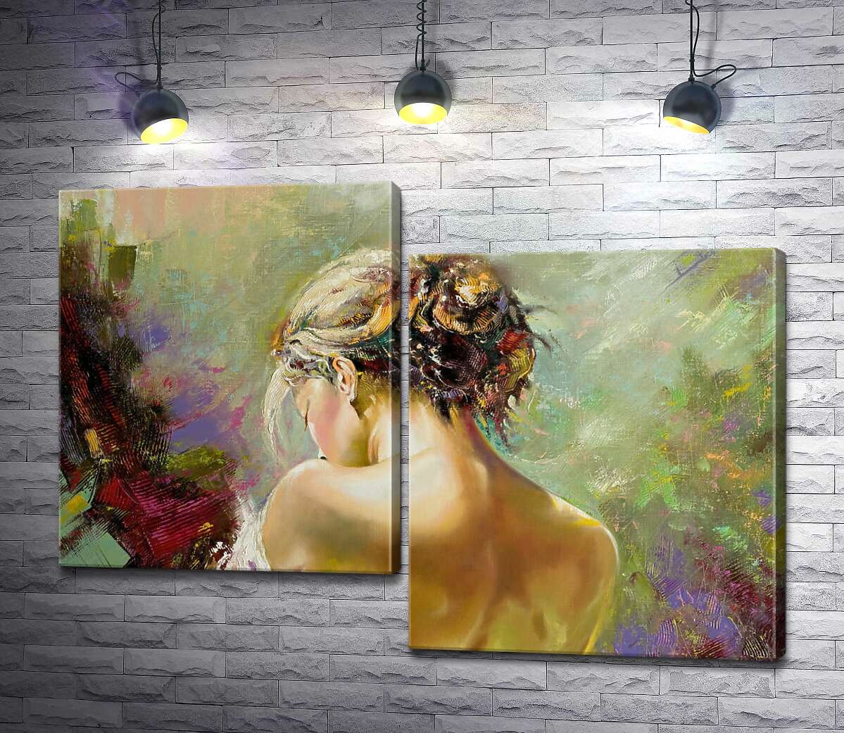 

Модульная картина ArtPoster Шелковистая обнаженность девичьей спины 130x93 см Модуль №5