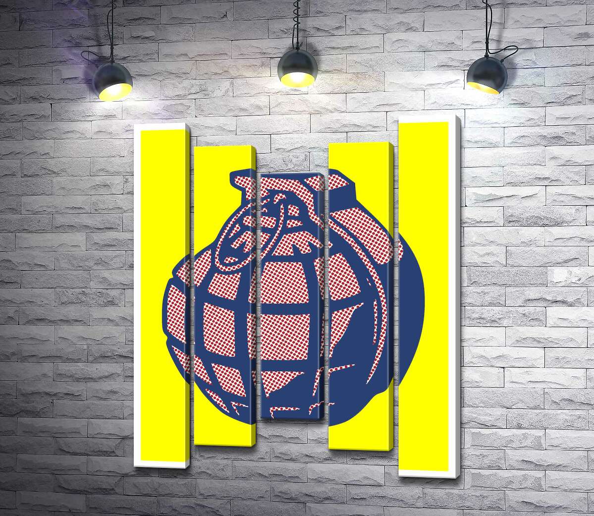 

Модульная картина ArtPoster Яркий арт ручной гранаты 100x131 см Модуль №28