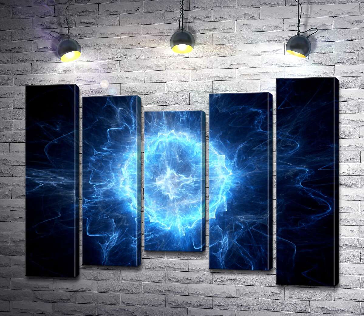 

Модульная картина ArtPoster Яркие волны скопления энергии 130x99 см Модуль №28