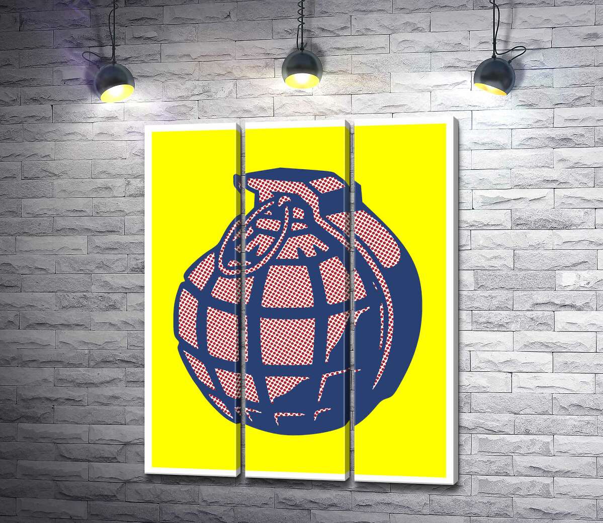 

Модульная картина ArtPoster Яркий арт ручной гранаты 60x77 см Модуль №11