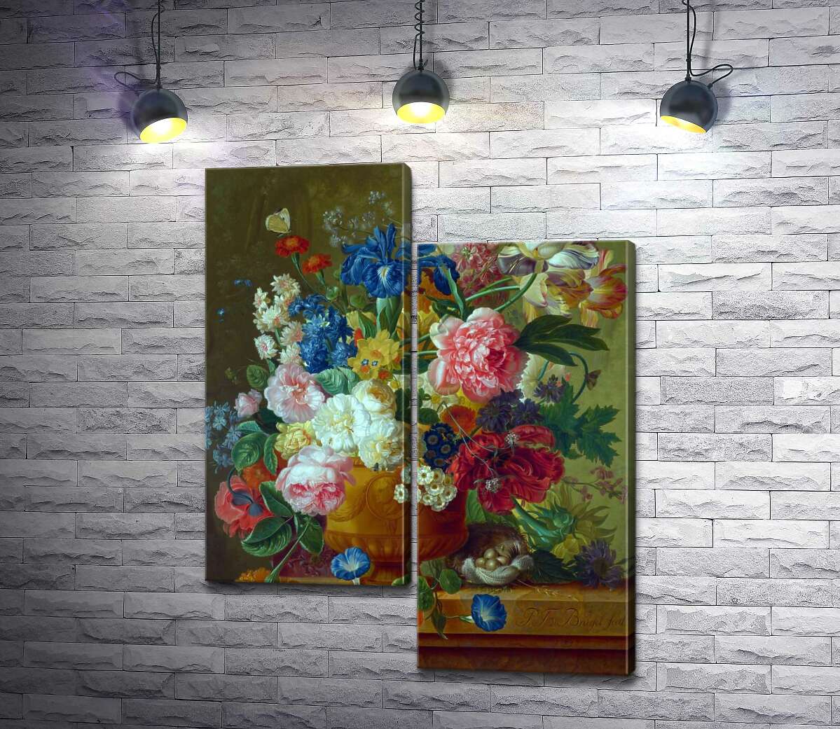 

Модульная картина ArtPoster Цветы в вазе (Flowers in a Vase) – Пауль Теодор ван Брюссель (Paul Theodor van Brussel) 100x129 см Модуль №5