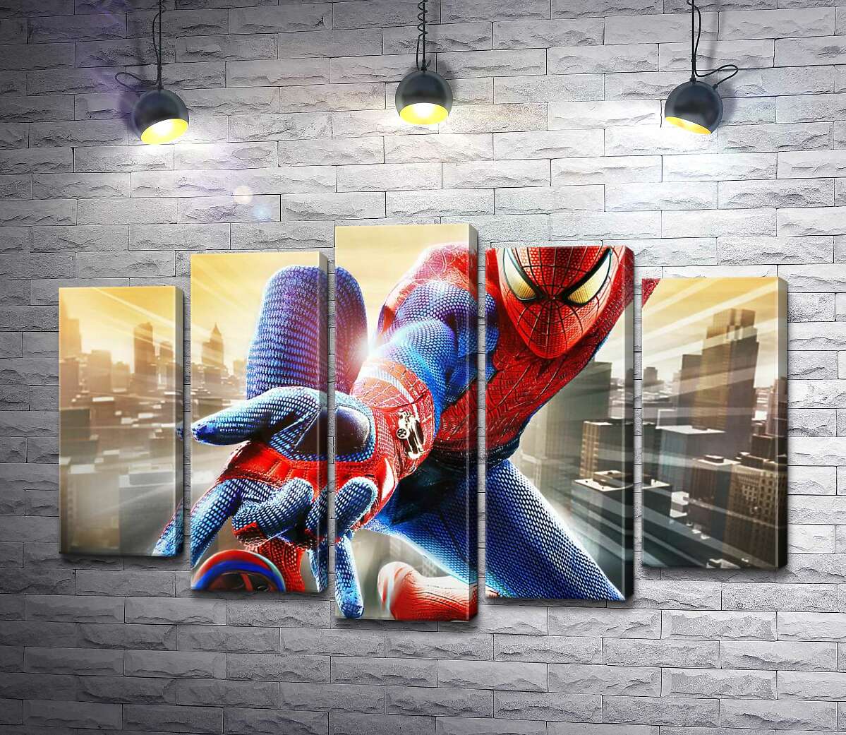

Модульная картина ArtPoster Человек-паук (Spider-Man) в полете выпускает свое оружие 100x66 см Модуль №26