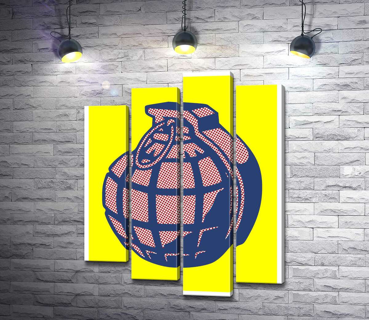

Модульная картина ArtPoster Яркий арт ручной гранаты 100x131 см Модуль №21