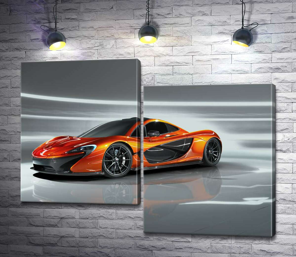 

Модульная картина ArtPoster Янтарный блеск спортивного автомобиля McLaren P1 100x76 см Модуль №5