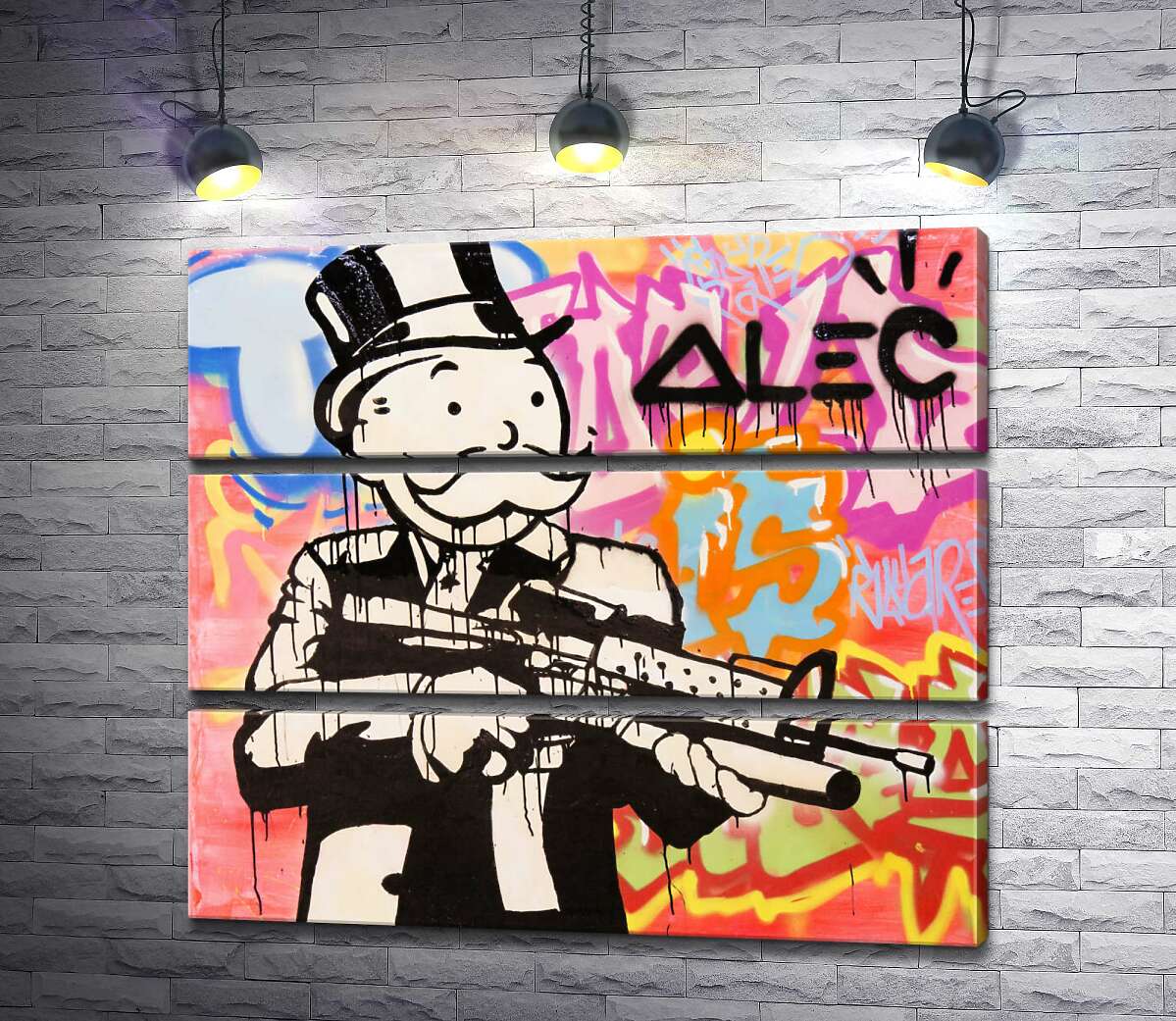 

Модульная картина ArtPoster Штурмовая винтовка (Assault rifle) – Алек Монополи (Alec Monopoly) 130x114 см Модуль №13