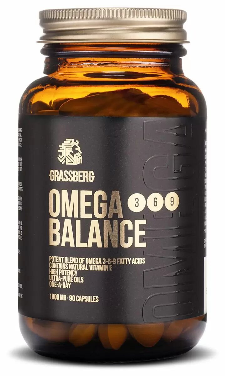 

Омега 3-6-9 Omega 3-6-9 Balance Grassberg 1000 мг 90 капсул (GSB003)
