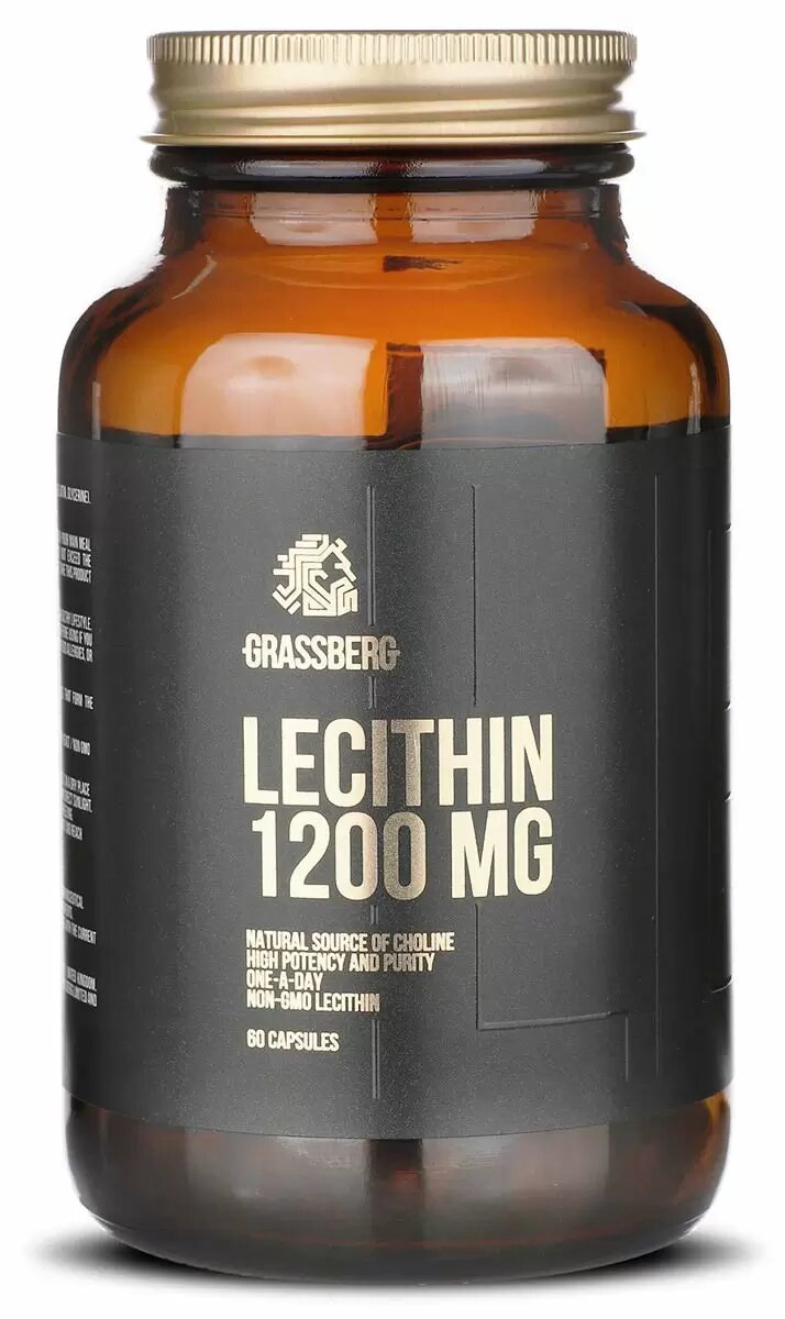 

Лецитін Lecithin Grassberg 1200 мг 60 капсул (GSB011)
