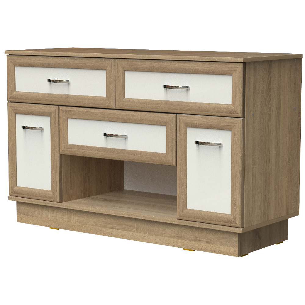 

Комод Тетрис 301z Дуб сонома и белый 01000203