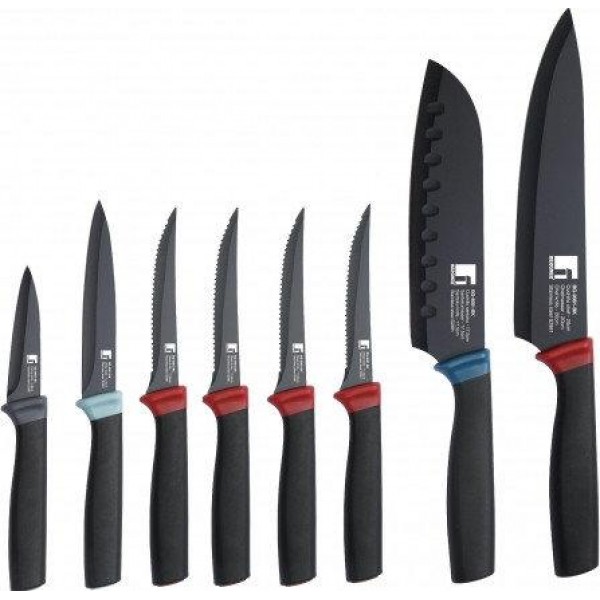 

Набор кухонных ножей Bergner BG-9081-BK 8 предметов