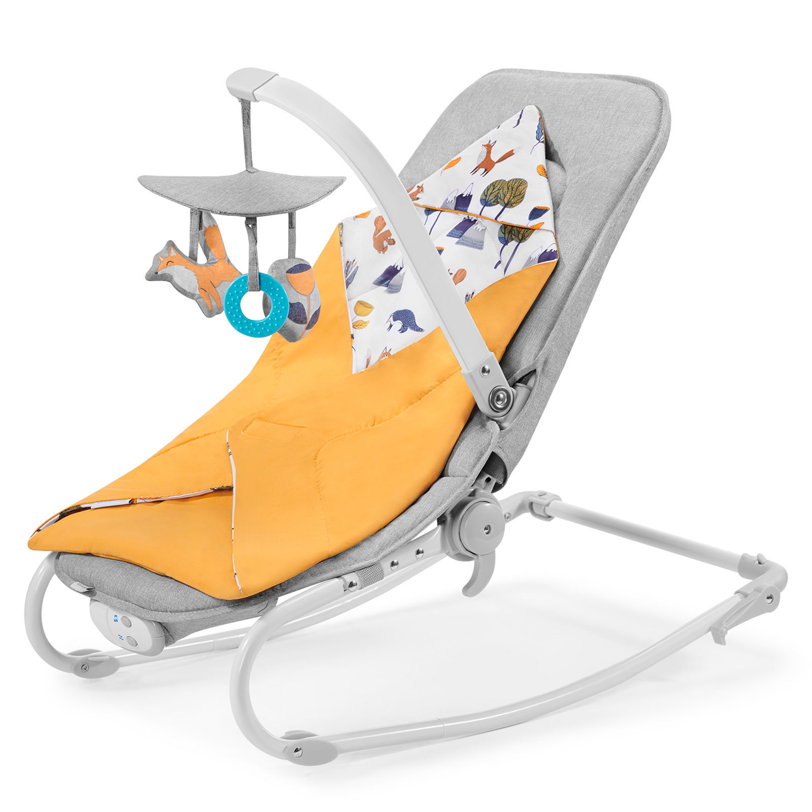 

Шезлонг-качалка Kinderkraft Felio 2020 Forest Yellow