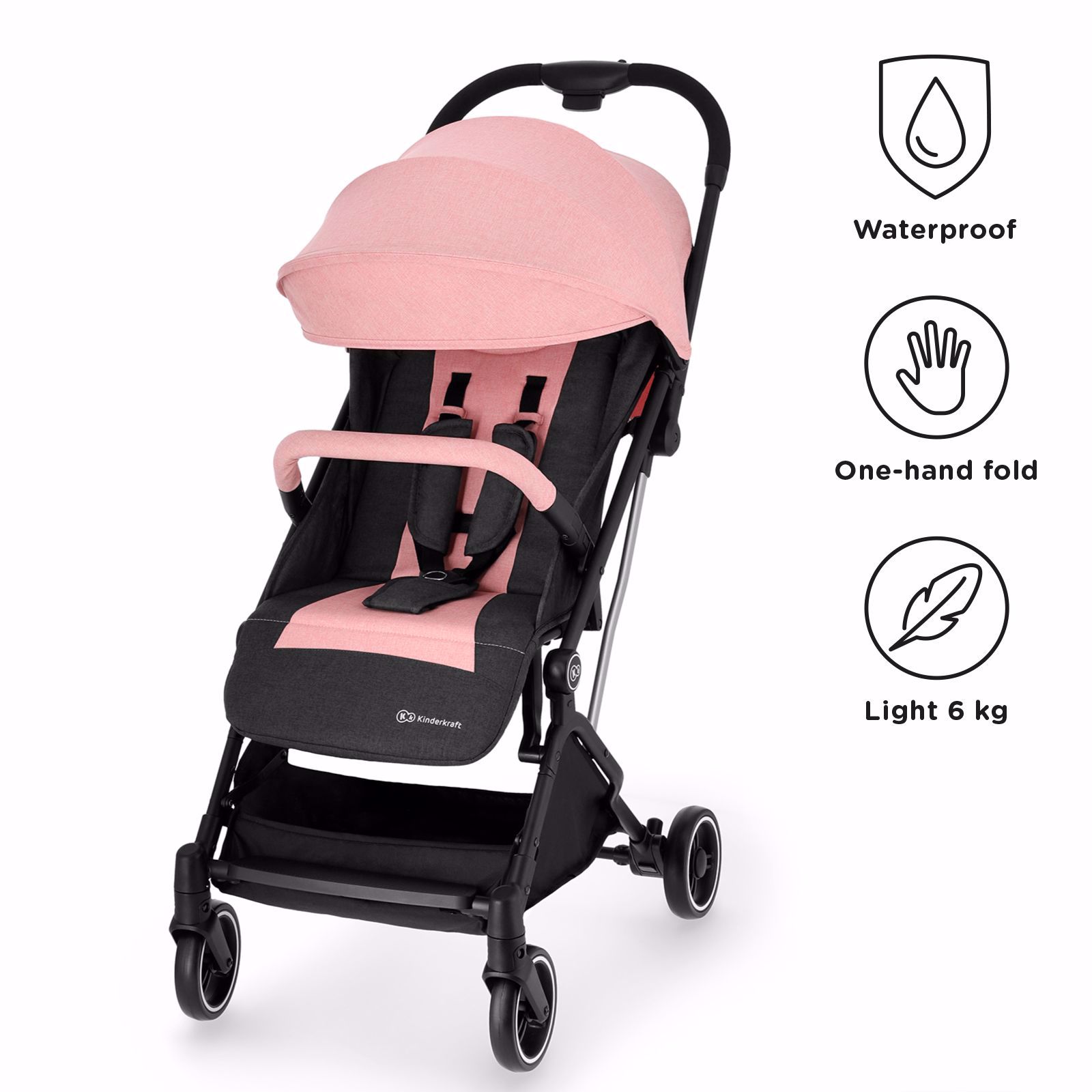 

Прогулочная коляска Kinderkraft INDY Pink