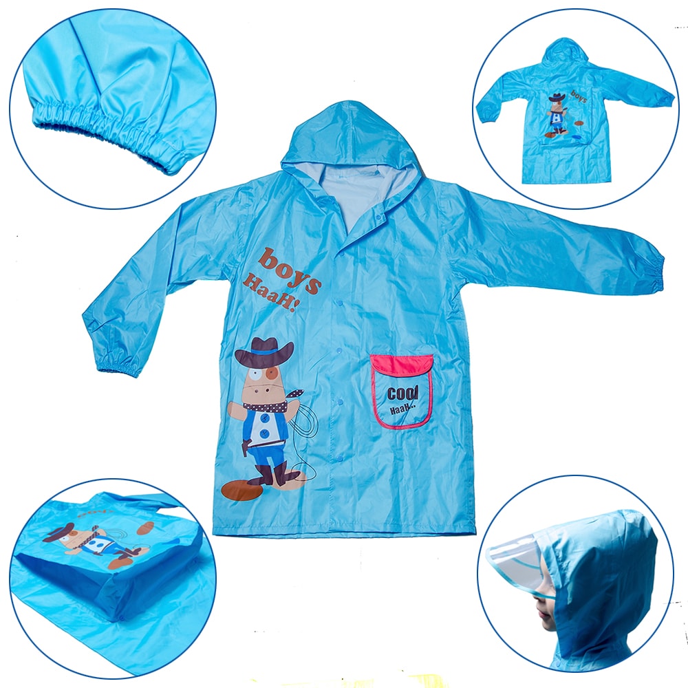 

Плащ от дождя для мальчика Minshen Ковбой Голубой XL (10-12 лет)