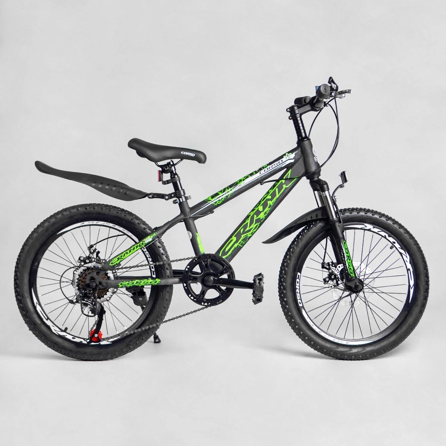 

Велосипед Corso 20" Crank Black-Green (CR-20704)