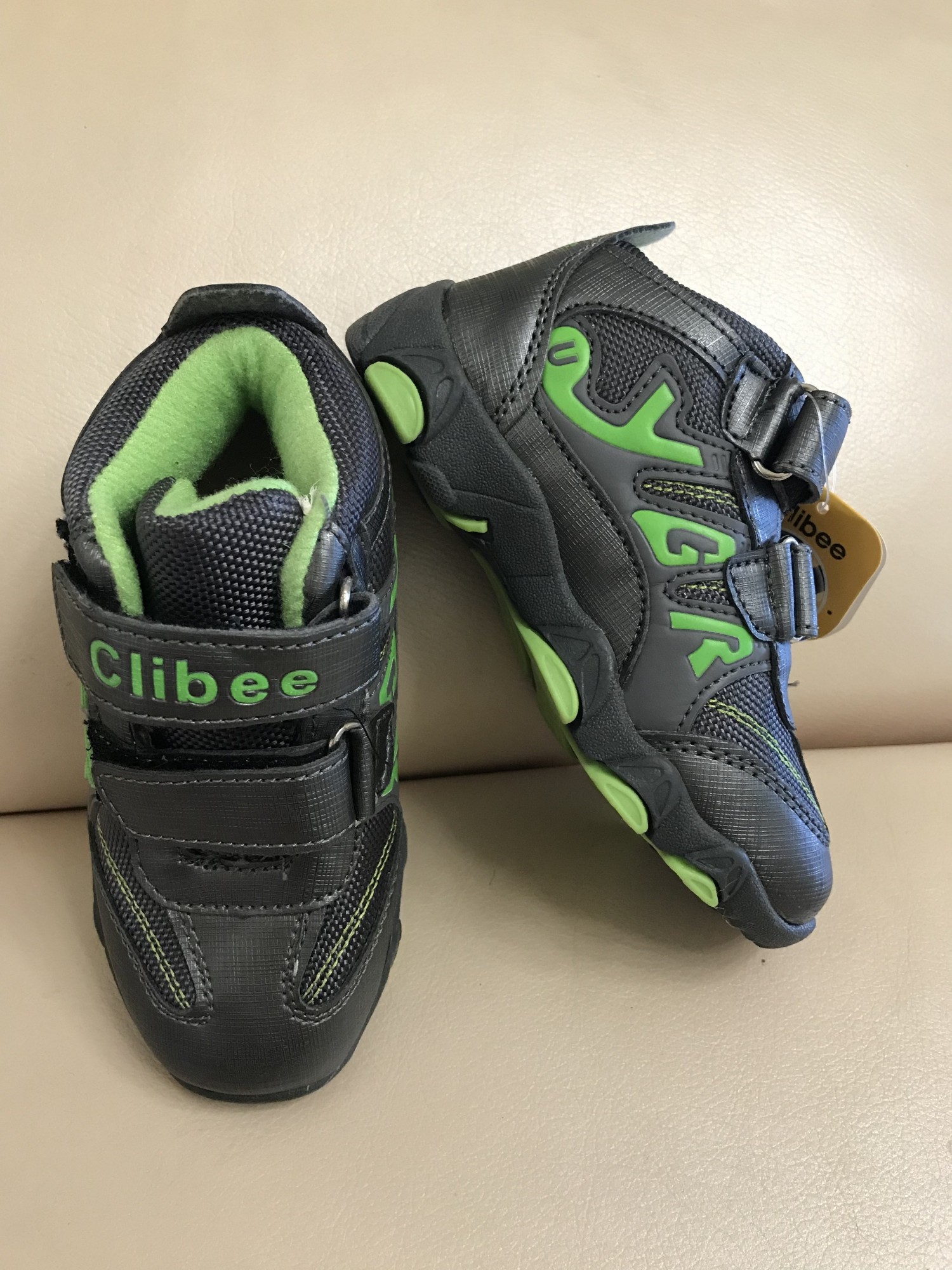 

Кроссовки детские Clibee 26 р 15,7 см р серо-зелёный