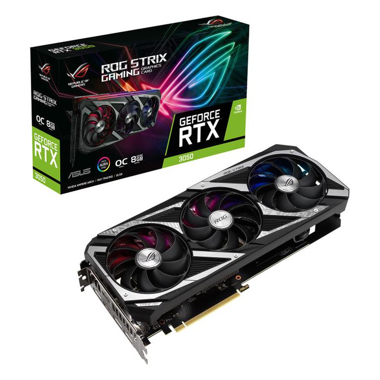 

Видеокарта ASUS ROG STRIX RTX 3050 O8G GAMING (ROG-STRIX-RTX3050-O8G-GAM)