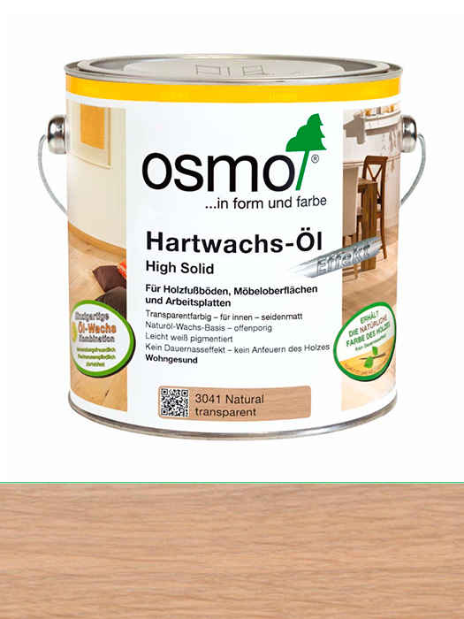 

Цветное масло с твердым воском Osmo Hartwachs-Ol Farbig 0,75 L Натур (без "поджига") 3041 (4006850697151)