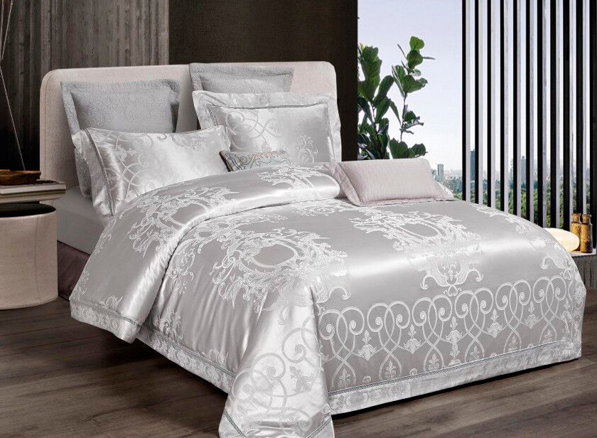 

Двуспальный комплект постельного белья 180*220 жаккард сатин Sleep Well