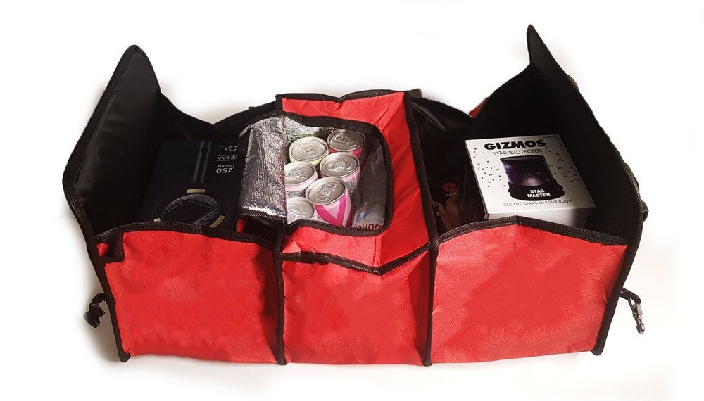 

Термо сумка органайзер холодильник в багажник автомобиля Trunk organizer & cooler красная ORG245357