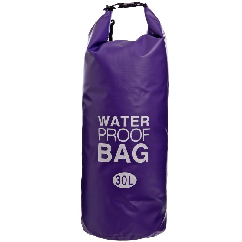 

Водонепроницаемый гермомешок с плечевым ремнем Waterproof Bag Heroe 6878 30л Violet