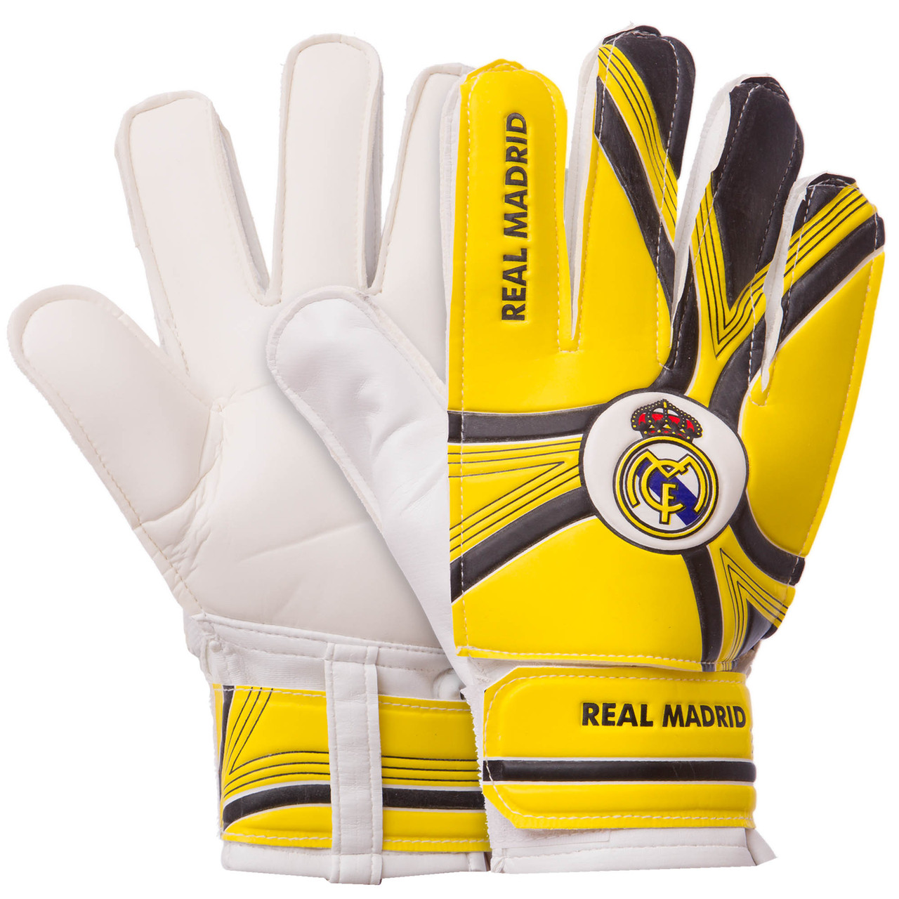 

Перчатки вратарские детские Profi Real Madrid Sprinter 0029-09 размер 5 Yellow-Black-White