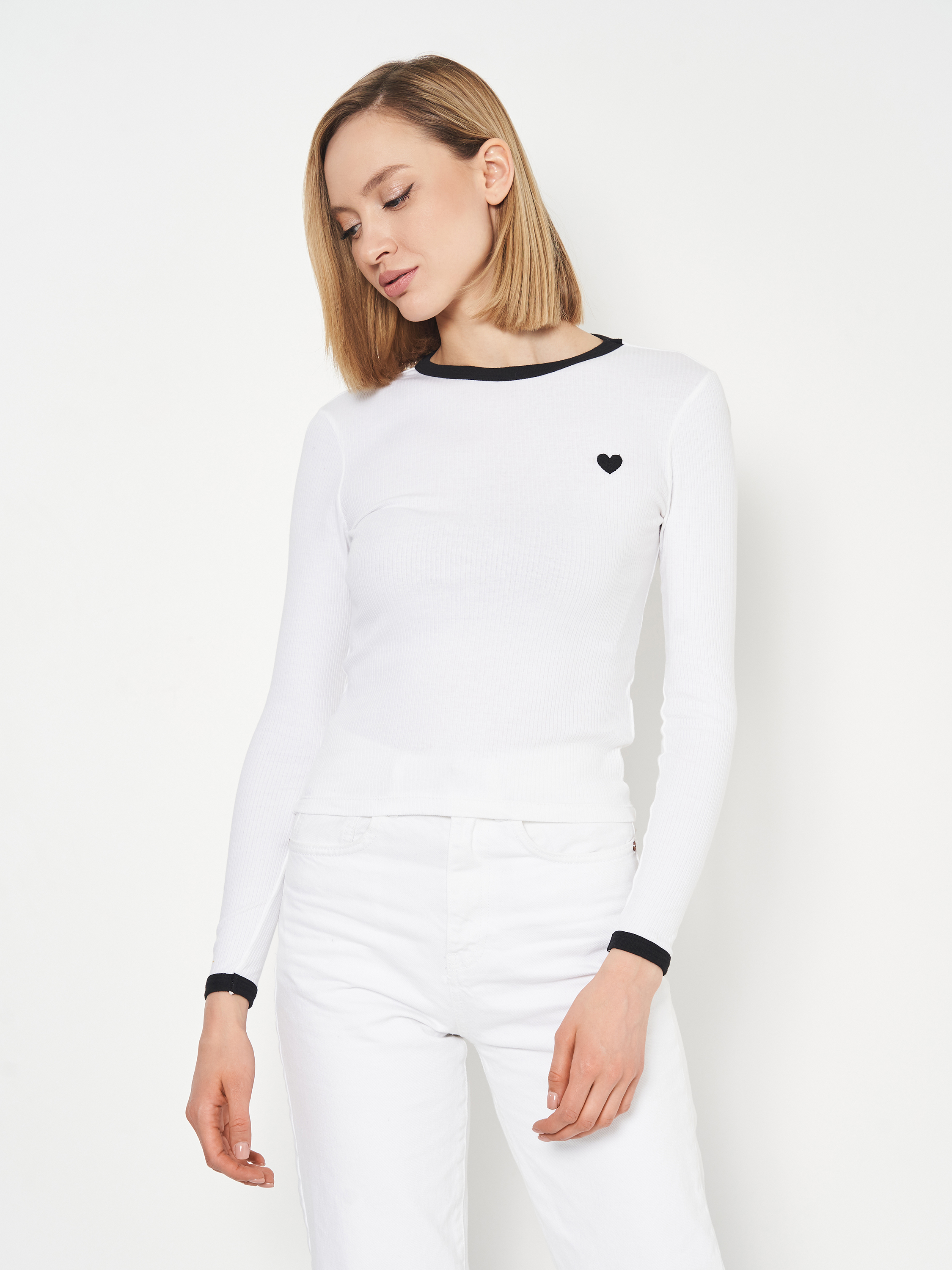 

Лонгслив H&M 9272463abr  Белый, Лонгслив H&M 9272463abr XS Белый