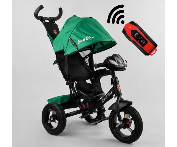 

Велосипед трехколесный Best Trike 3390 59-833, фара с USB, пульт, Зеленый