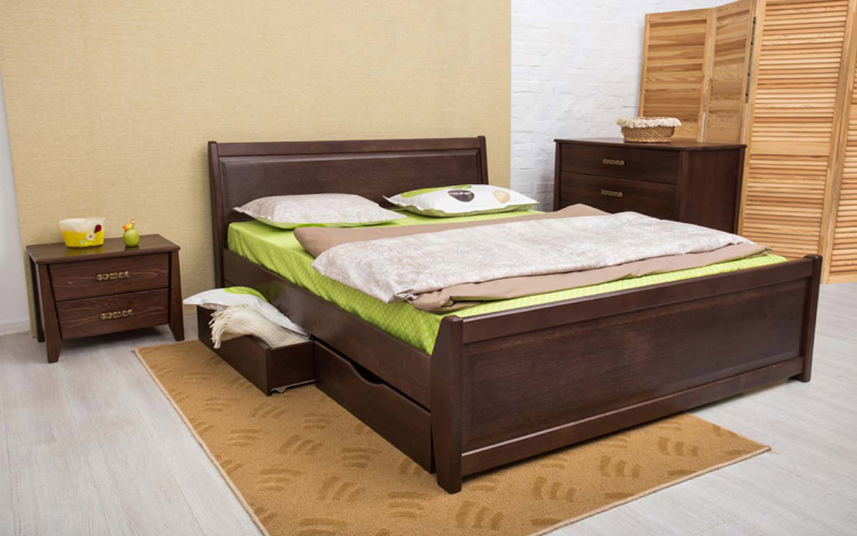 

Кровать Сити с филенкой и ящиками 160х200 см. Олимп