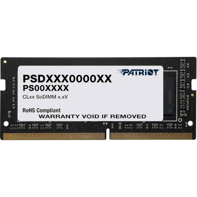 

Модуль памяти PATRIOT Signature Line SO-DIMM DDR4 2666MHz 4GB (PSD44G266641S)