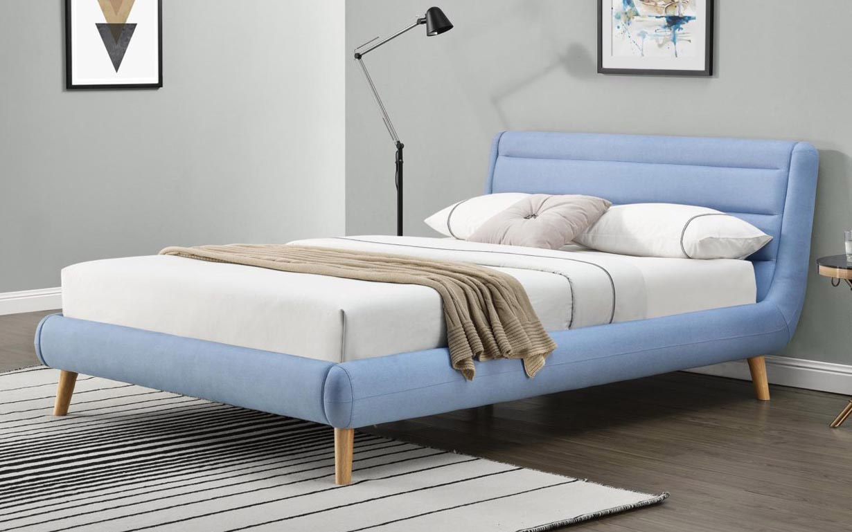 

Кровать Elanda light blue 180х200 см. Halmar