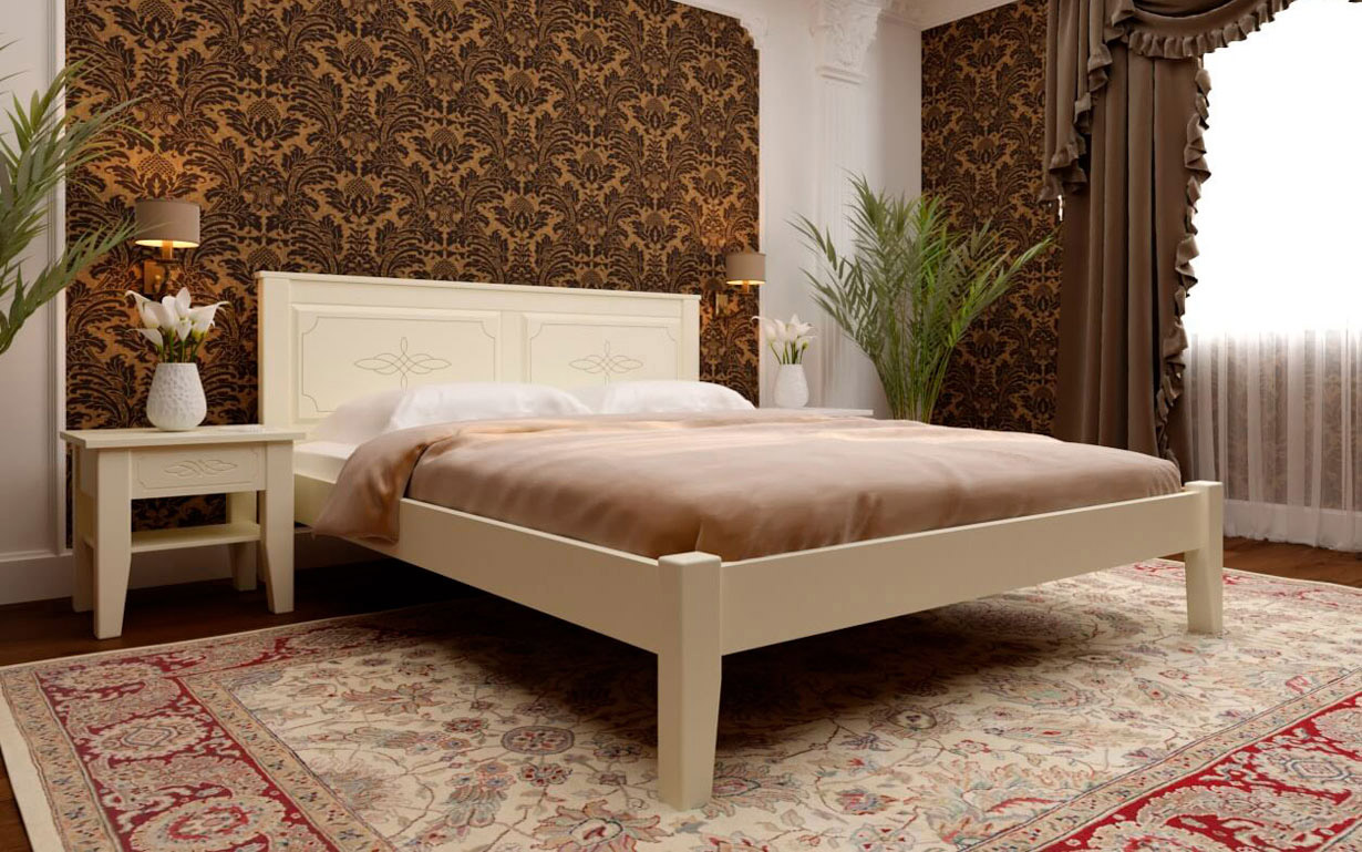 

Кровать Майя (низкое изножье) 120х200 см. ЧДК