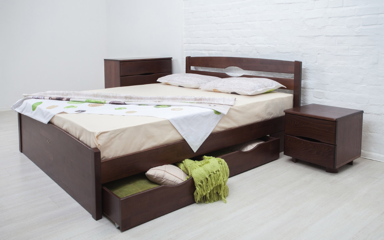 

Кровать Лика Люкс с ящиками 160х200 см. Олимп