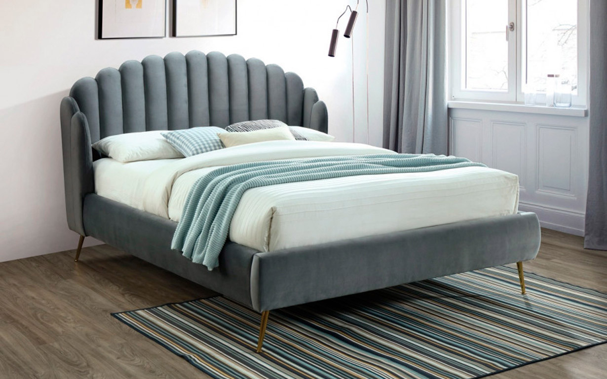 

Кровать Calabria Velvet Grey 160х200 см. Signal