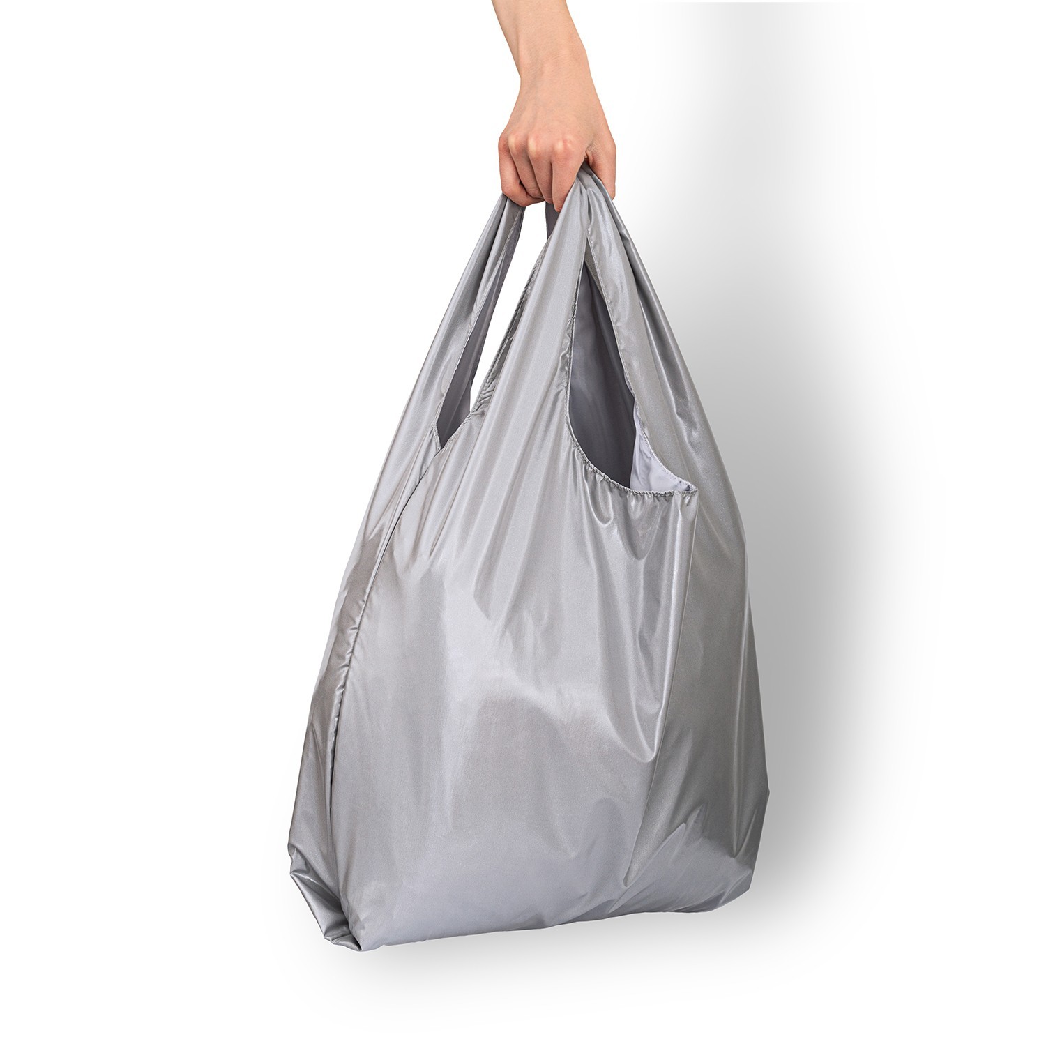

Cумка – шоппер складная Unique shopper, серебро