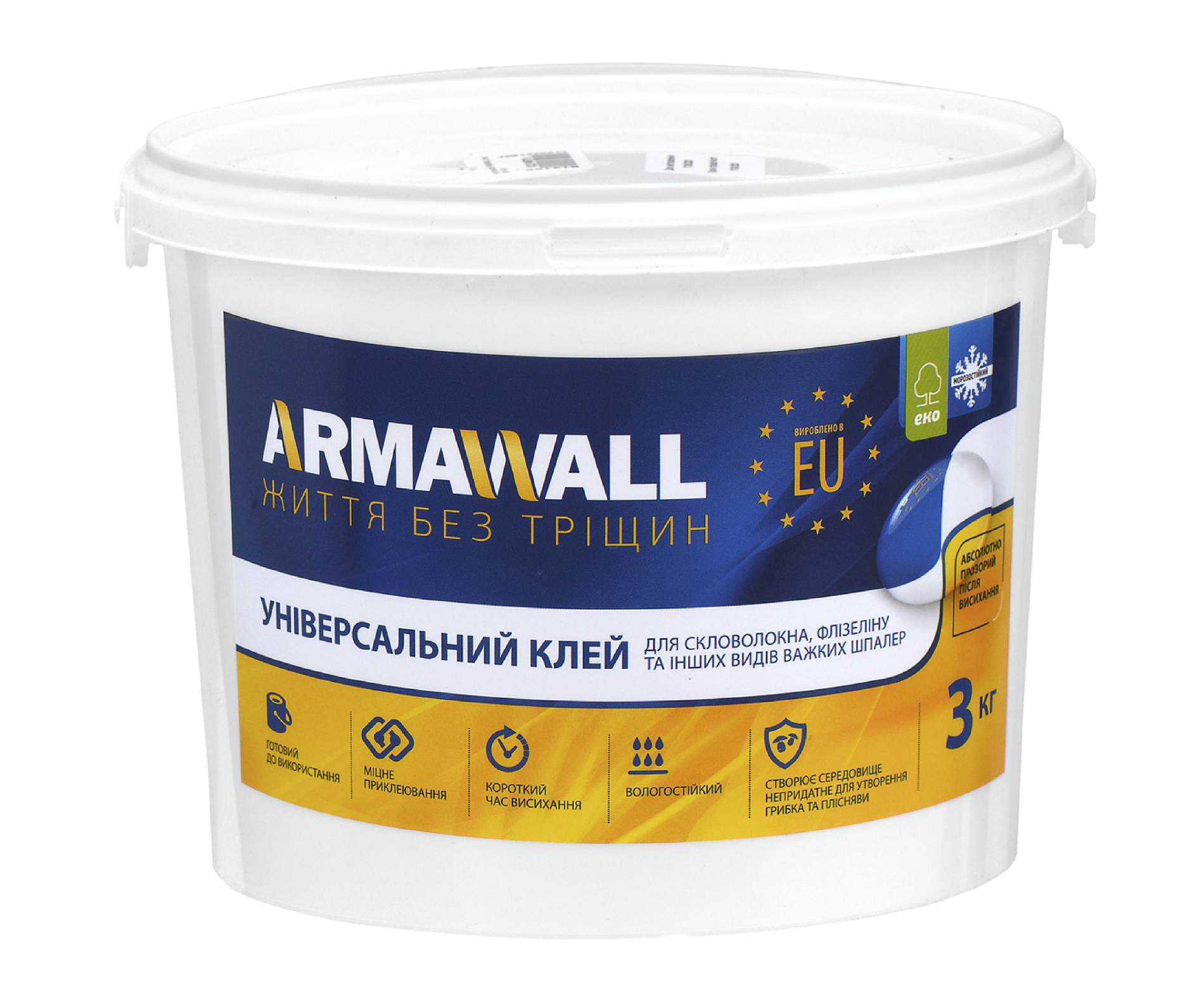 

Готовий до використання клей для шпалер ARMAWALL 3 кг