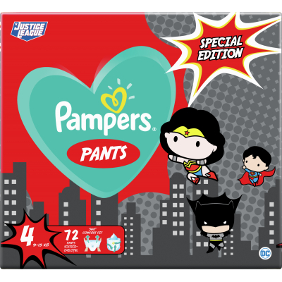 

Подгузник Pampers трусики Pants Special Edition Размер 4 (9-15 кг) 72 шт (8001841968254)