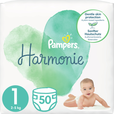 

Подгузник Pampers Harmonie Newborn Размер 1 (2-5 кг) 50 шт (8006540156513)