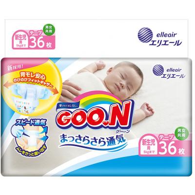 

Подгузник GOO.N SS для новорожденных до 5 кг унисекс 36 шт (853888)