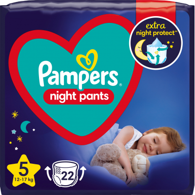 

Подгузник трусики ночные Night Pants Размер 5 (12- Pampers (8006540234730)