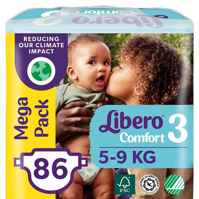 

Подгузник Libero Comfort 3 5-9 кг 86 шт (7322541083117)