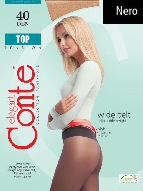 

Колготки Conte Top 40 Den  черный 64СП, Колготки Conte Top 40 Den 4 черный 64СП