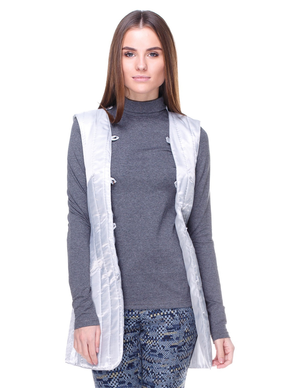 

Жилет-подстежка Dolcedonna  серая ЖЛ-16274, Жилет-подстежка Dolcedonna 54 серая ЖЛ-16274