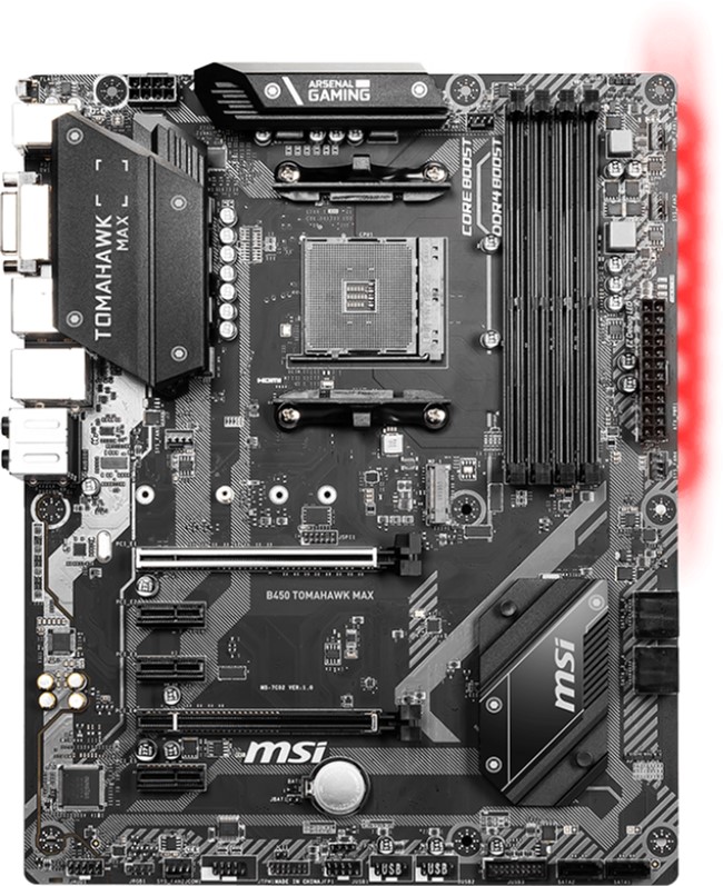 

Материнская плата MSI B450 Tomahawk Max (sAM4, AMD B450, PCI-Ex16)