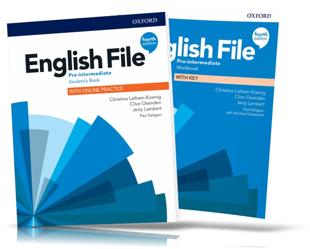 

English File Fourth Edition Pre~Intermediate, Student's book + Workbook / Учебник + Тетрадь английского языка