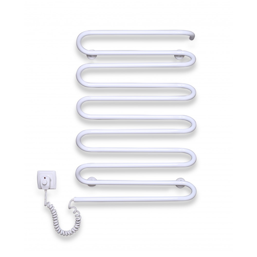 

Полотенцесушитель электрический Elna Волна-11 белый л/п с терморегулятором